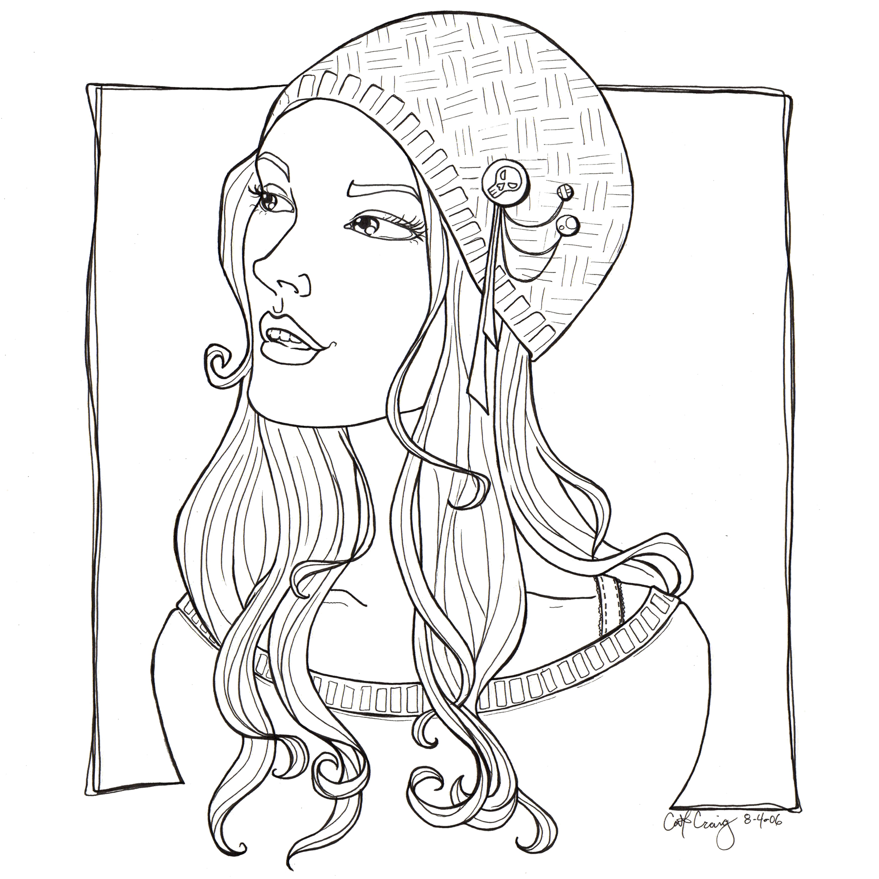 √ Pretty Girls Coloring Pages