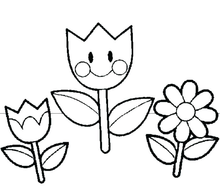 700x625 Flowers Coloring Pages Free Printable Printable Coloring Pages