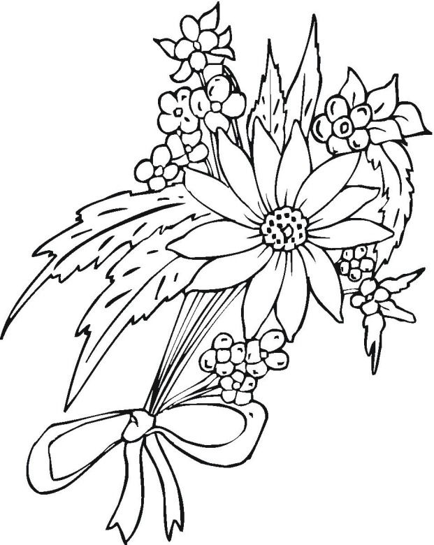 621x780 Flower Page Printable Coloring Sheets Flower 11 Coloring Page
