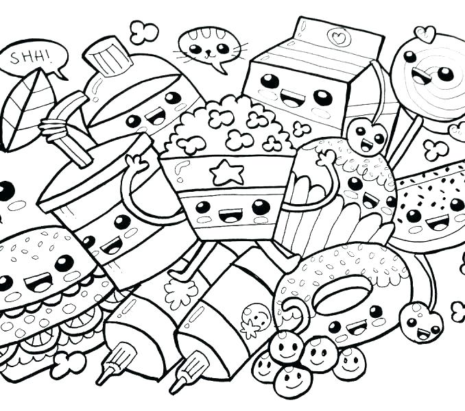 678x600 Coloring Pages Coloring Pages Cute Kawaii Coloring Pages Fine