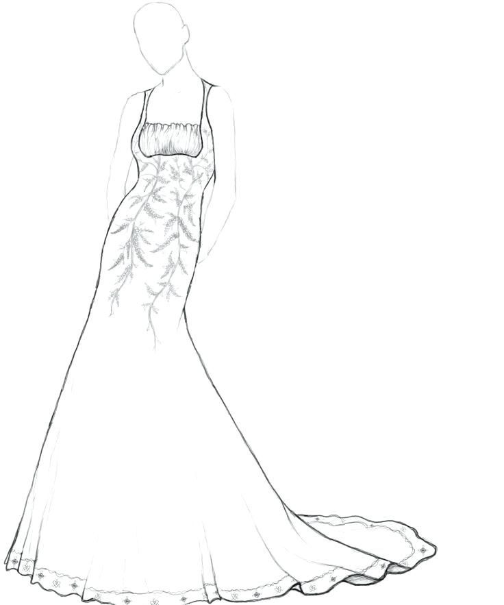 Dresses Coloring Pages Wedding Dresses Coloring Pages Wedding 736x883 Dresses Coloring Pages Wedding Dresses Coloring Pages Wedding
