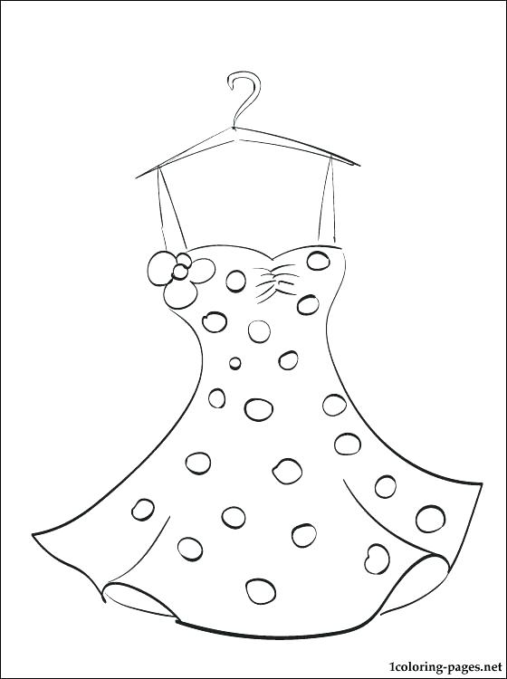 Coloring Pages Dresses 560x750 Coloring Pages Dresses