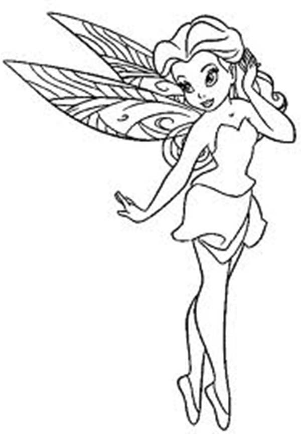 Pretty Fairy Coloring Pages
