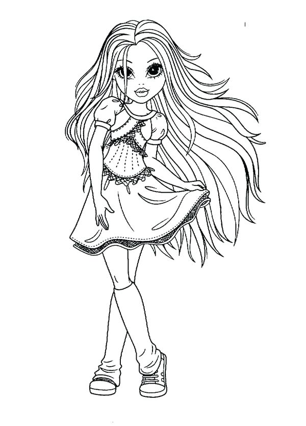 Pretty Girl Coloring Page 5 Beautiful From Moxie Pages 600x834 Pretty Girl Coloring Page 5 Beautiful From Moxie Pages