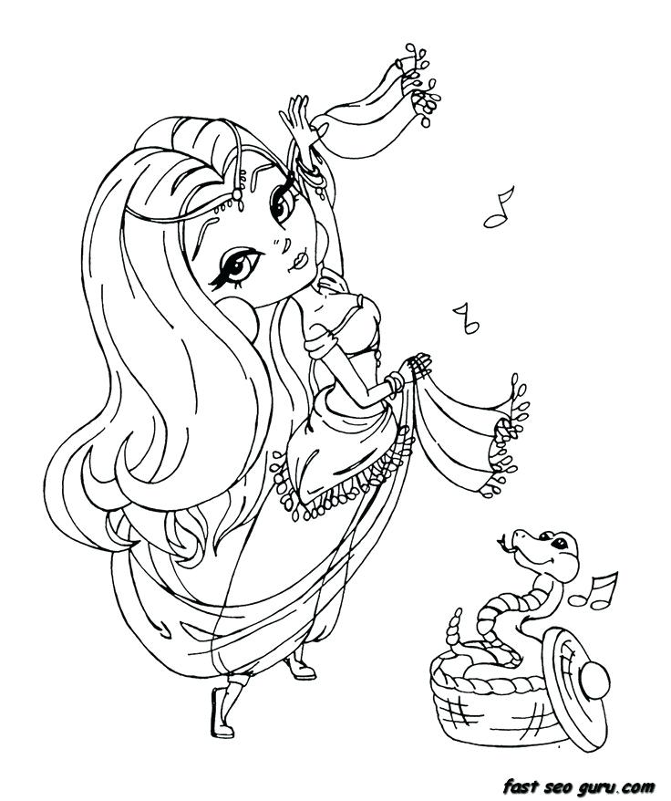 Pretty Girl Coloring Pages 7 736x878 Pretty Girl Coloring Pages 7