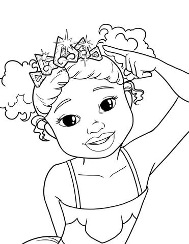 371x480 Black Girl Coloring Pages Im A Pretty Princess Free Coloring Pages