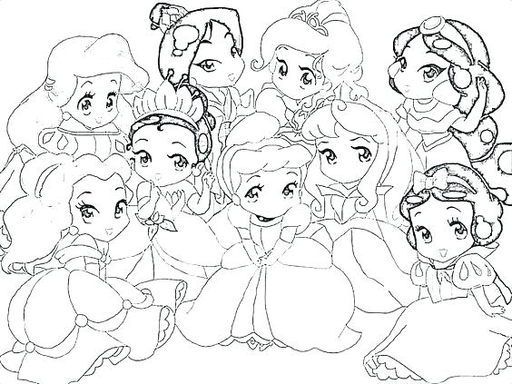 564x423 Pretty Princess Coloring Pages