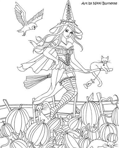 293 Best Witch Coloring Images On Adult Coloring, Art 384x480 293 Best Witch Coloring Images On Adult Coloring, Art