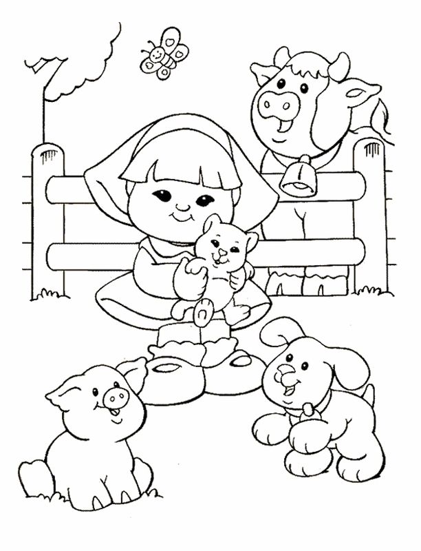 612x800 Little People Coloring Pages 16 Free Printable Coloring Pages