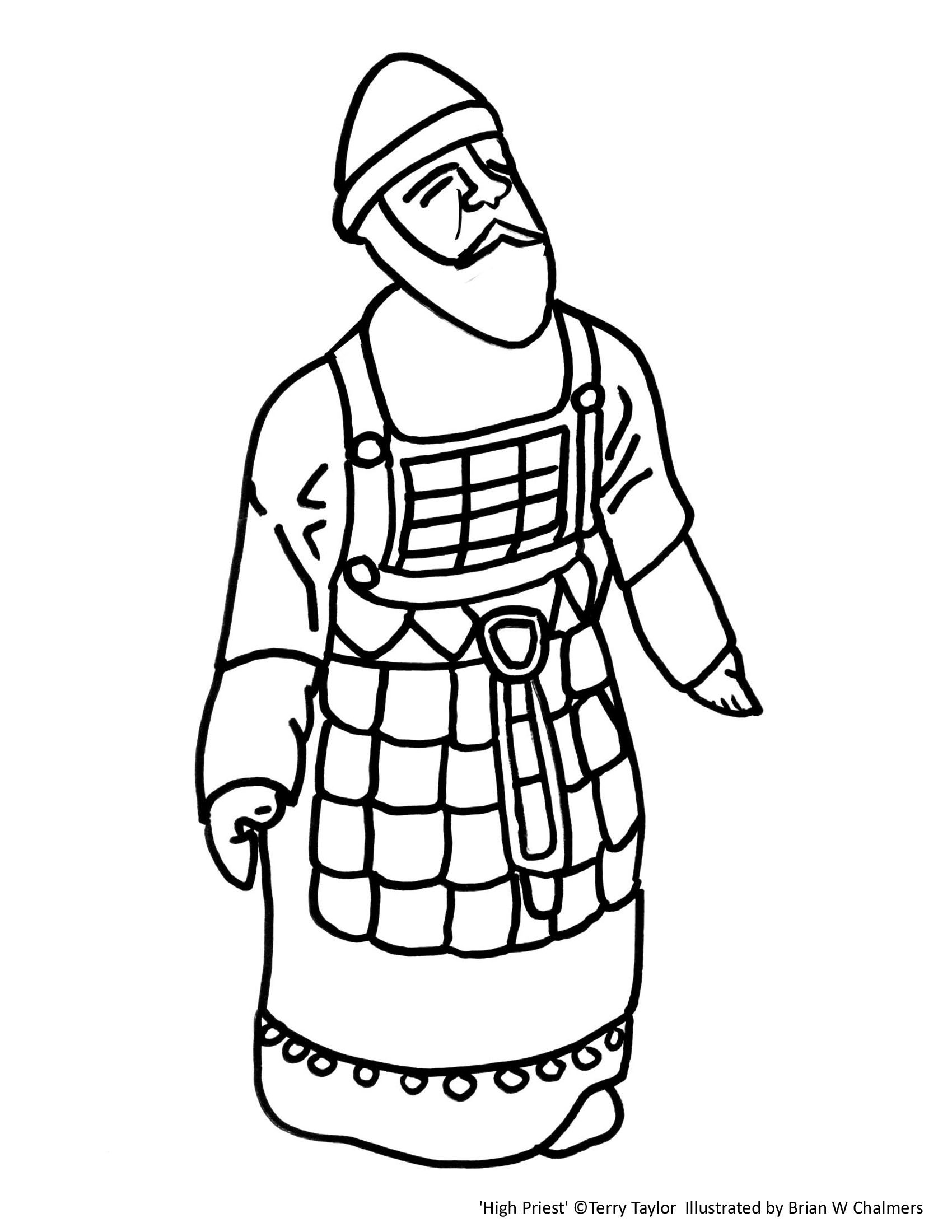 High Priest Coloring Page Tabernacle Priest 1700x2200 High Priest Coloring Page Tabernacle Priest