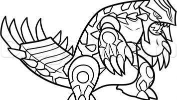 Primal Groudon Coloring Page