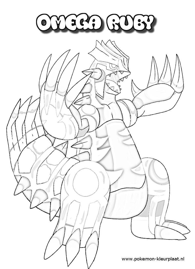 800x1100 Primal Groudon Coloring Page