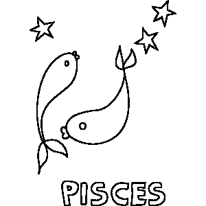 300x300 Primitive Pisces Zodiac Colori