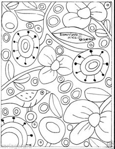 236x307 Rug Hooking Craft Paper Pattern Prim Floral Folk Art Primitive