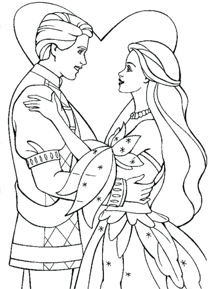 Prince And Princess Coloring Pages at GetColorings.com | Free printable ...