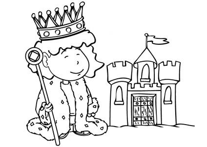 Princess Amp Prince Coloring Pages (Printable) 424x302 Princess Amp Prince Coloring Pages (Printable)