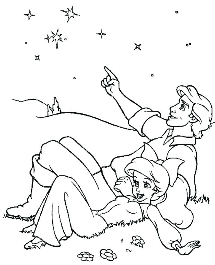 702x866 Ariel And Eric Coloring Pages And Coloring Pages Princess Coloring