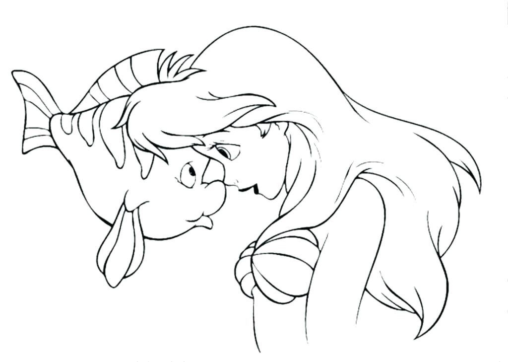 1024x729 Prince Eric Coloring Pages