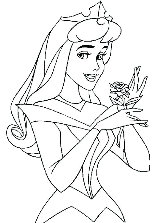 500x723 Aurora Coloring Pages Online Free Princess To Print