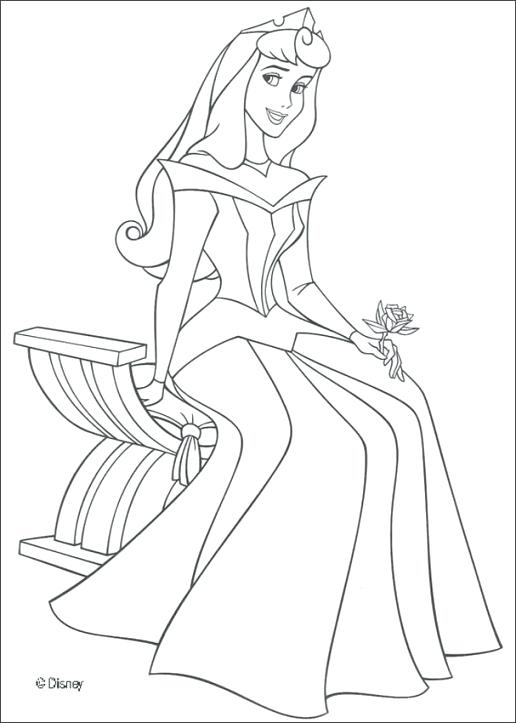 516x723 Aurora Coloring Pages Princess Aurora Coloring Pages Within