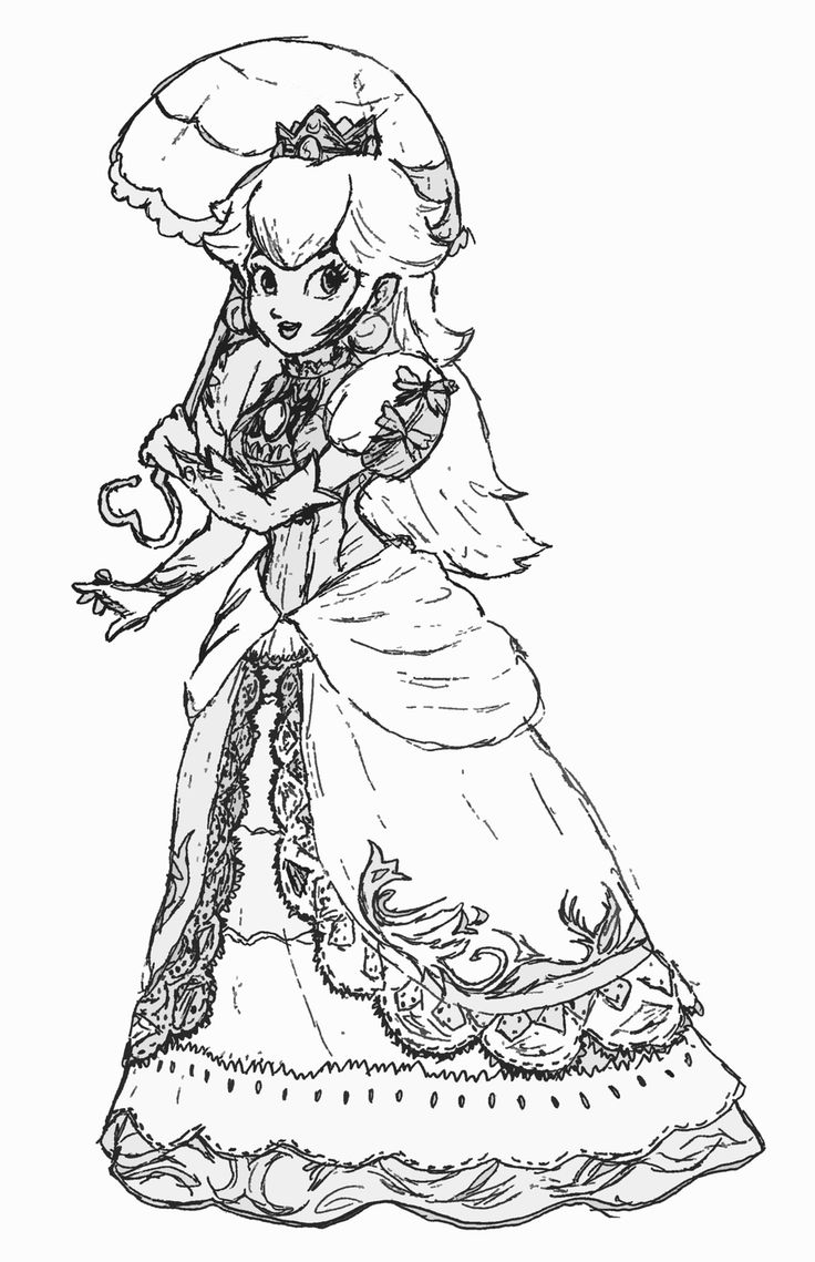 Princes Peach Coloring Pages