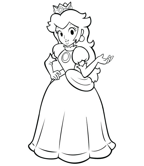 Princess Coloring Pages Frozen Princess Peach Coloring Pages 600x691 Princess Coloring Pages Frozen Princess Peach Coloring Pages