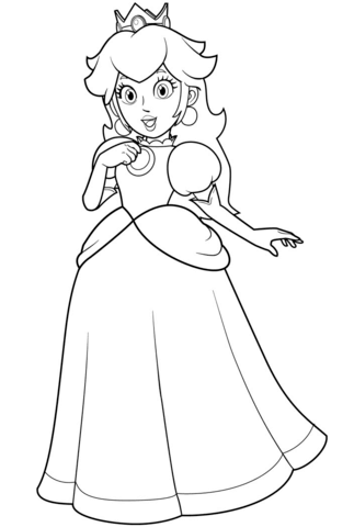 Princess Peach Coloring Pages Free 323x480 Princess Peach Coloring Pages Free