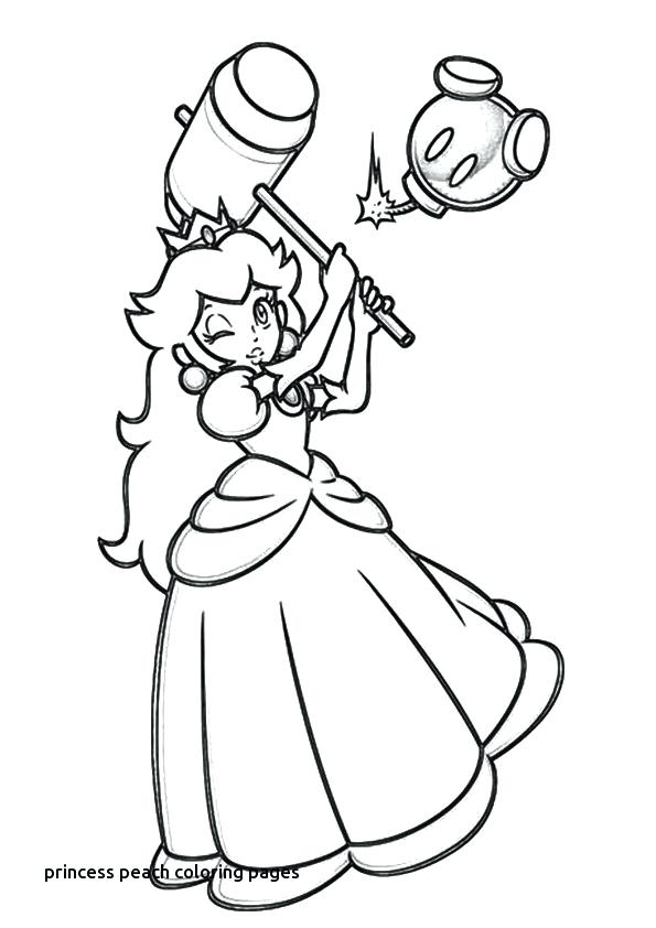 Princess Peach Coloring Pages Print Coloring Image For Princess 595x842 Princess Peach Coloring Pages Print Coloring Image For Princess