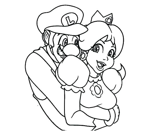 Super Mario Bros Princess Peach Coloring Pages Vs For Kids Page 600x500 Super Mario Bros Princess Peach Coloring Pages Vs For Kids Page