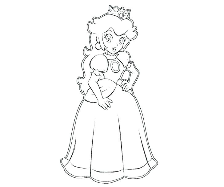 Princess Peach Coloring 728x607 Princess Peach Coloring