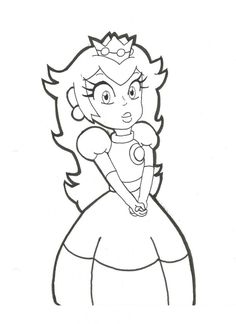 Free Princess Peach Coloring Pages For Kids 236x324 Free Princess Peach Coloring Pages For Kids