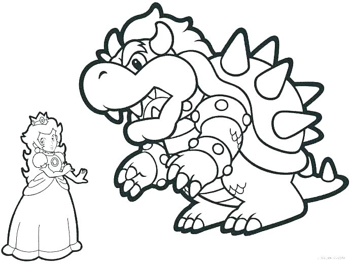 Mario Princess Peach Coloring Pages To Print Daisy Online Page P 694x521 Mario Princess Peach Coloring Pages To Print Daisy Online Page P