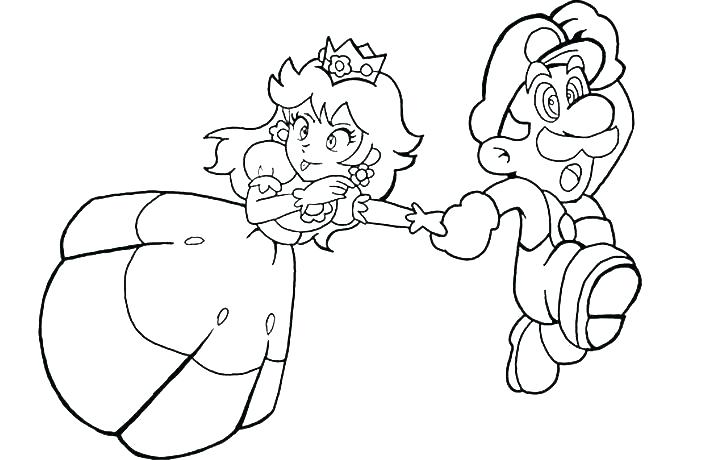 Peach Coloring Page Princess Peach Coloring Page Super Pages Daisy 720x460 Peach Coloring Page Princess Peach Coloring Page Super Pages Daisy