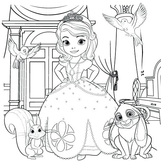 519x519 Princess Sophia Coloring Page Disney Jr Princess Sofia Coloring