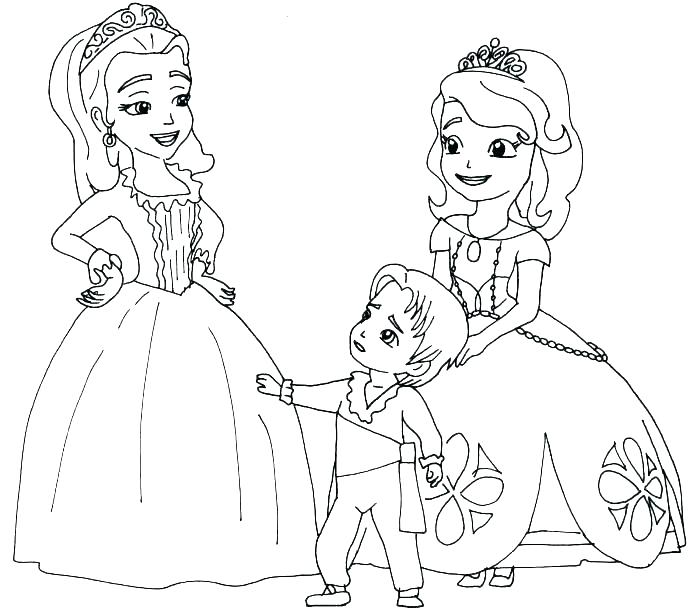 700x609 Princess Sophia Coloring Pages Disney Princess Sofia Coloring
