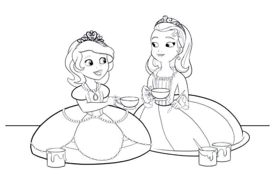 960x617 With The Best The First Coloring Page Princess Sofia Color Sheet