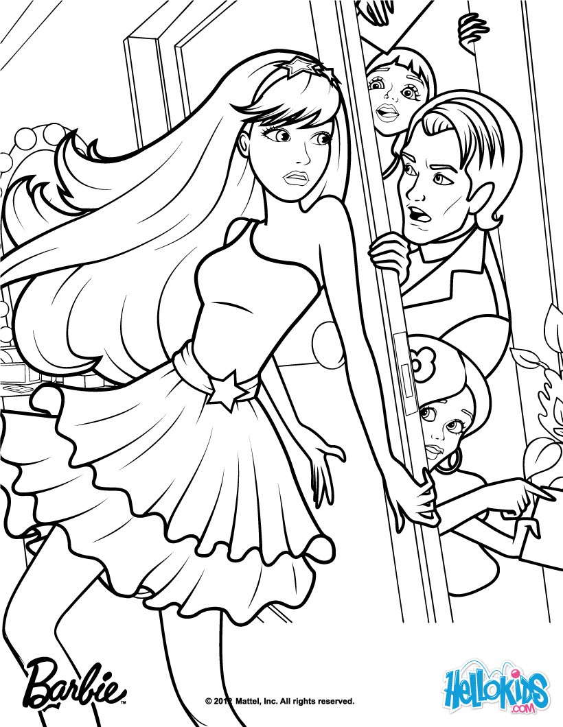 820x1060 Barbie The Princess Amp The Popstar Coloring Pages