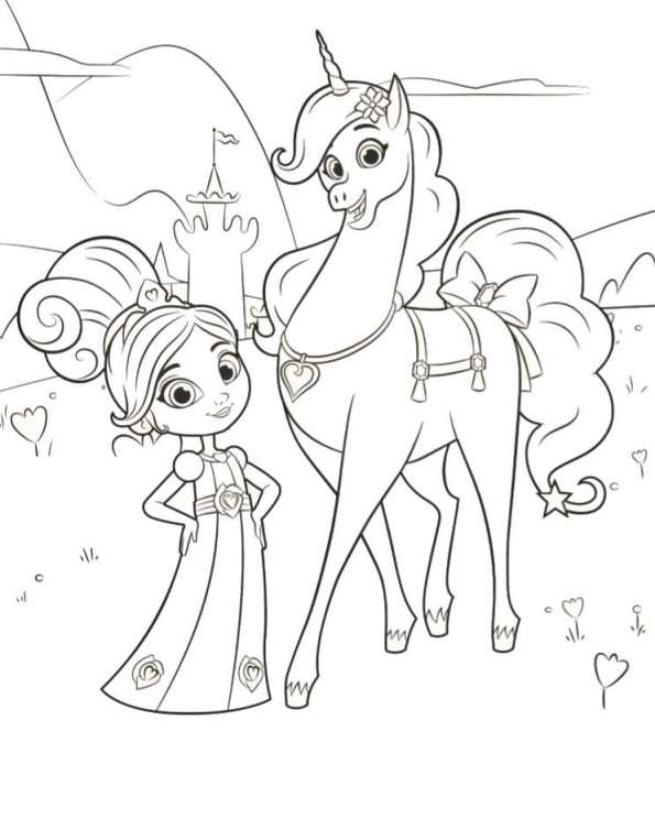 595x744 Kids N 13 Coloring Pages Of Nella The Princess Knight