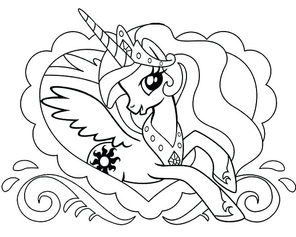 Unicorn Coloring Pages App 600x481 Unicorn Coloring Pages App