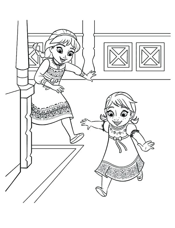 600x778 Anna And Elsa Coloring Pages Icontent