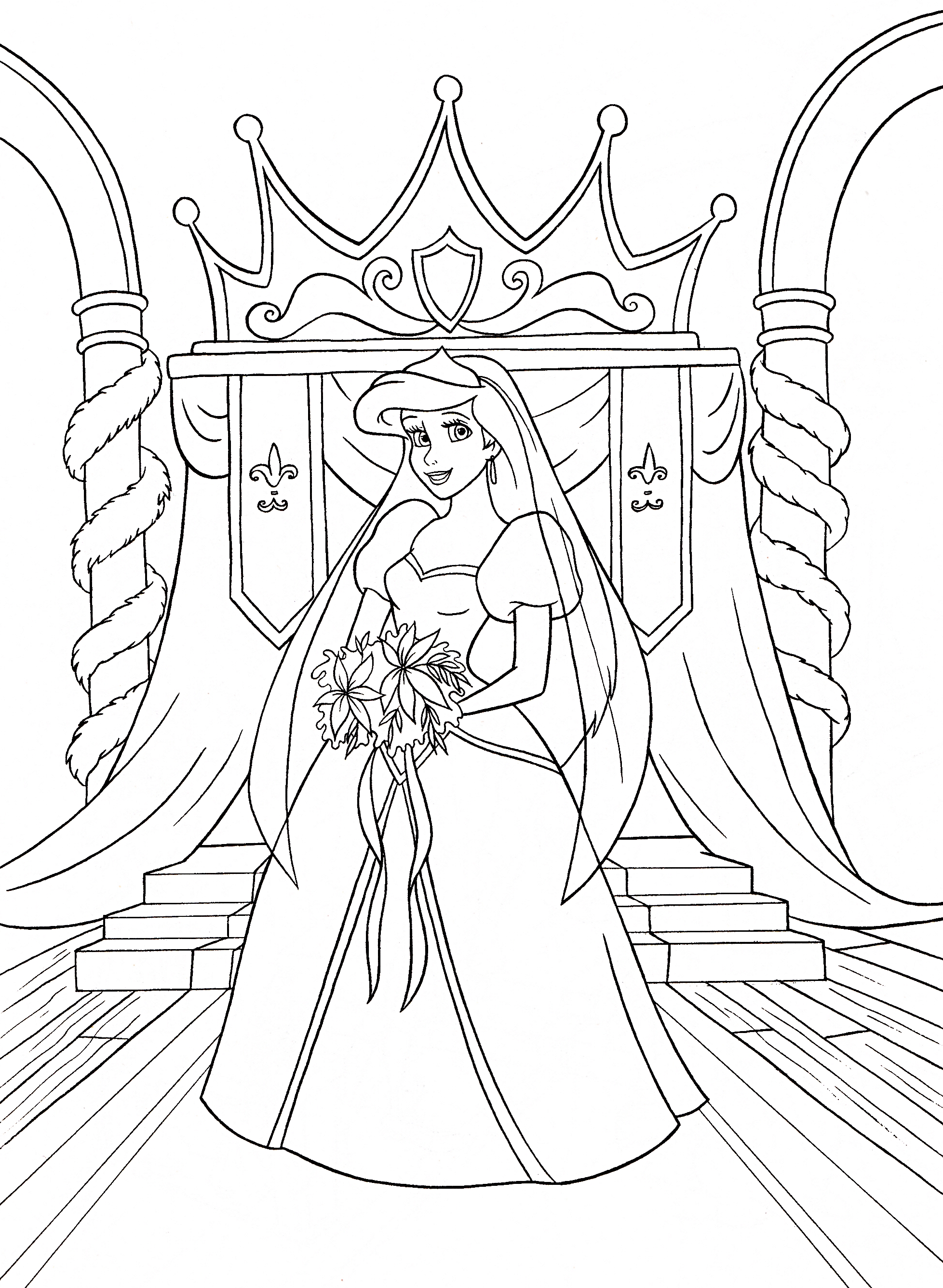 Disney Princess Ariel Coloring Pages 1956x2672 Disney Princess Ariel Coloring Pages