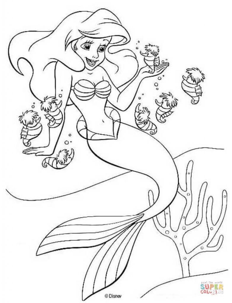 The Best Little Mermaid Coloring Pages With Of Princess Ariel 783x1024 The Best Little Mermaid Coloring Pages With Of Princess Ariel
