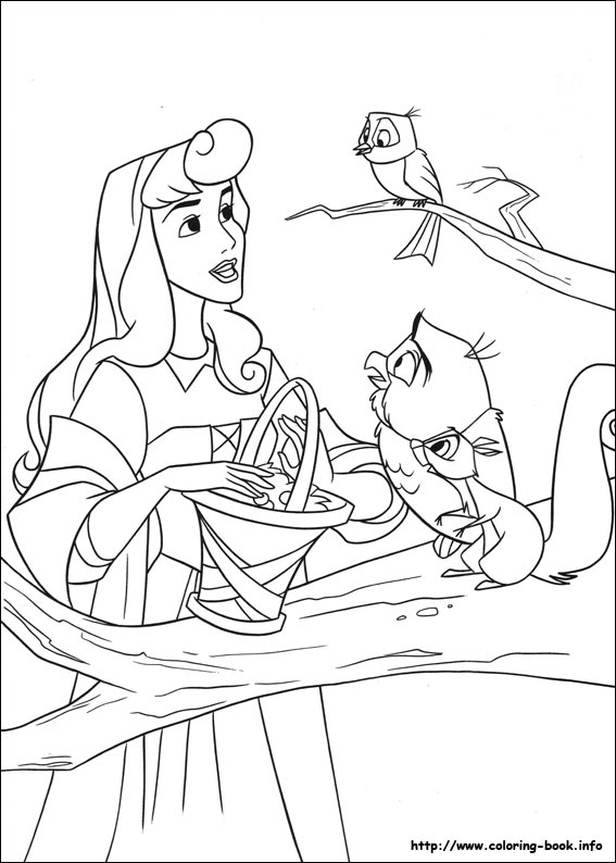 567x794 Sleeping Beauty Coloring Pages On Coloring