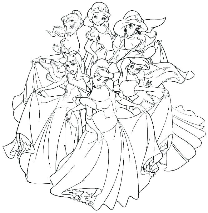 Princess Baby Coloring Pages at GetColorings.com | Free printable ...