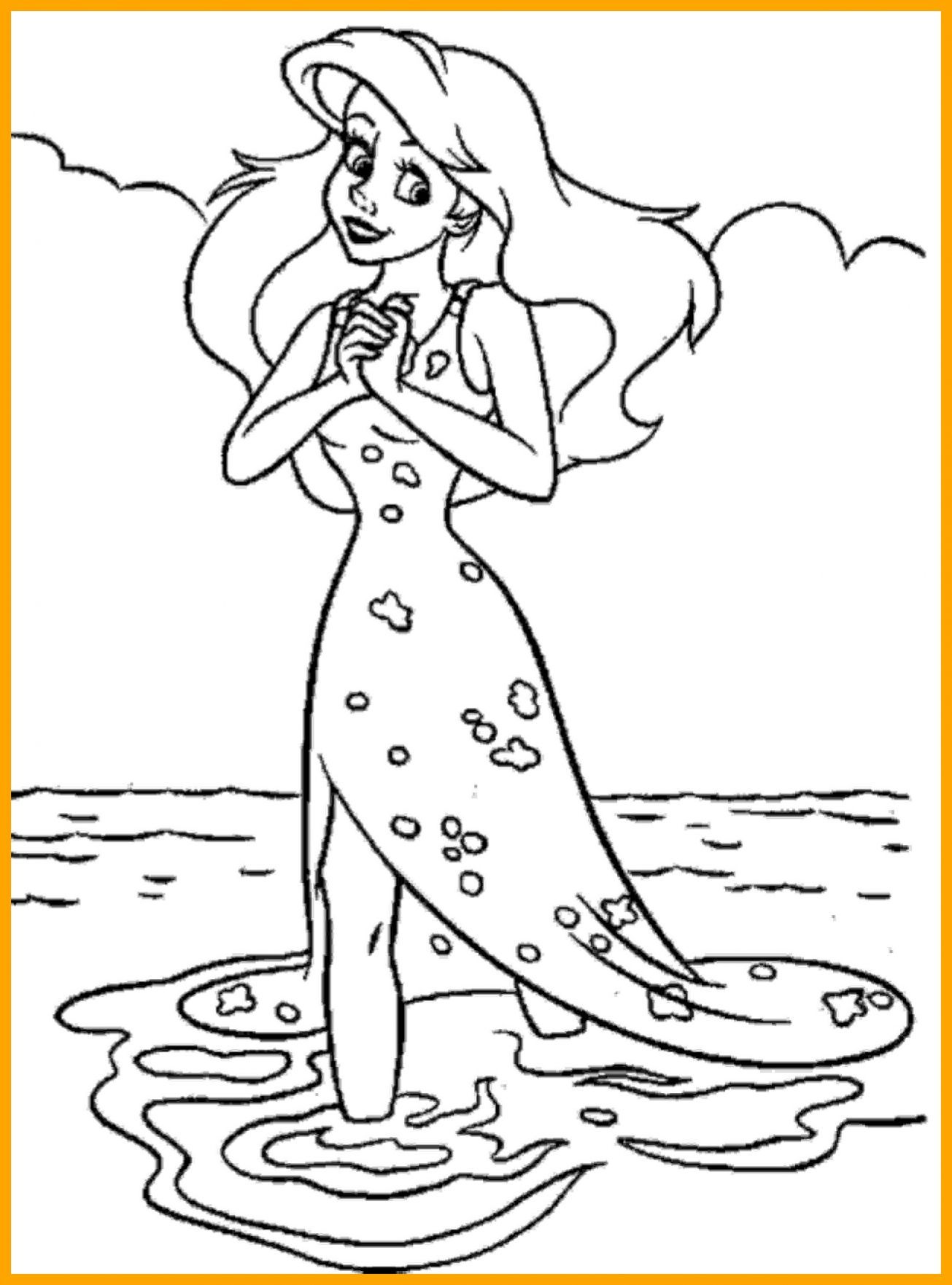 1305x1761 Amazing Successful Ariel Little Mermaid Coloring Pages Printables