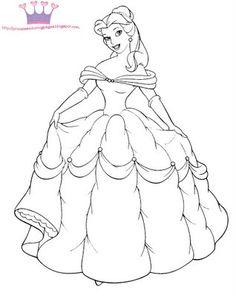 Disney Princess Belle Coloring Page Free Download 236x296 Disney Princess Belle Coloring Page Free Download