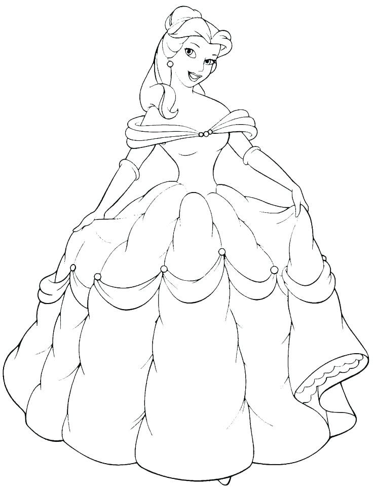 Coloring Pages Princess Belle 736x967 Coloring Pages Princess Belle