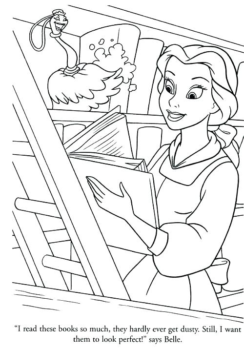 Princess Belle Coloring Pages 500x717 Princess Belle Coloring Pages