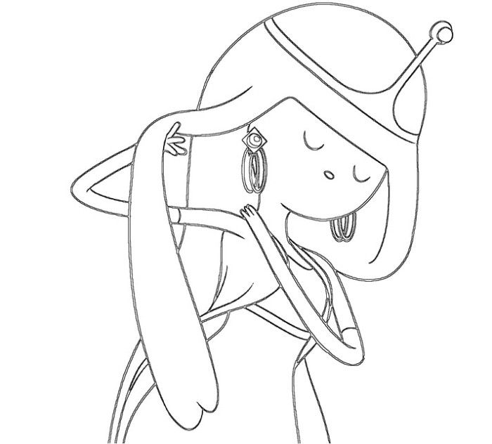 Adventure Time Beautiful Princess Bubblegum Coloring Pages 700x632 Adventure Time Beautiful Princess Bubblegum Coloring Pages