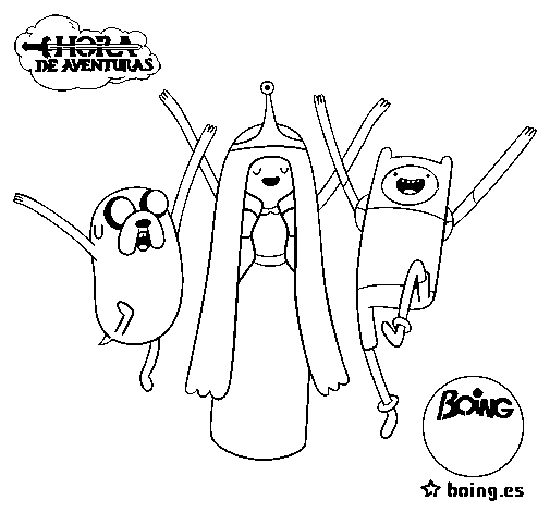 Jake, Princess Bubblegum And Finn Coloring Page 505x470 Jake, Princess Bubblegum And Finn Coloring Page